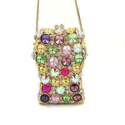 China Fashoion Fashion Bag Women Evening Wedding Funny Bridal Handbag Hollow Out Crystal Candy Purses for sale