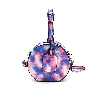 China Lady Fashion Starry Sky Printing Women's Outer Packing Purses Handbag Small Body Designer PU Cross Shoulder Bag for sale