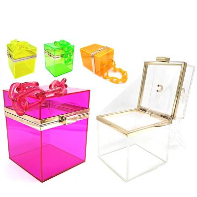 China Wholesale High Quality Not Including Clear Bag Women Evening Party Place Purses Solid Hard Gift Boxes Shipping Bridal Wedding for sale