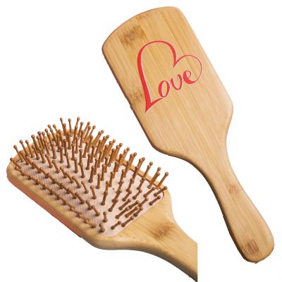 China Home Wooden Comb Customized Wooden Hand Painted Pattern Comb Airbag Massage Scalp Massager Customized Products for sale