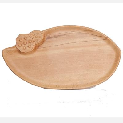 China Minimalist Manufacturers Directly Sell Customized Popular Serving Tray Tableware Wooden Dishes Bamboo Cutlery Snack Dish for sale