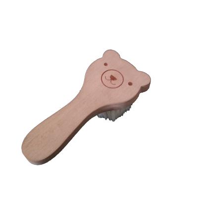 China Baby Home Natural Wood Newborn Soft Comb Mini Hair Brush Cartoon Comb Custom Made By Own Design Team for sale