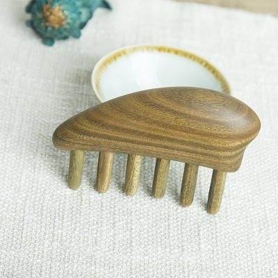 China High Quality Comfortable/Durable/Anti-Static Comb Wooden Massage Private Label Hair Pick Afro Comb for sale