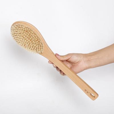 China Customization of long handle brush shower body brush massage bath wood high quality tableware and wooden products for sale