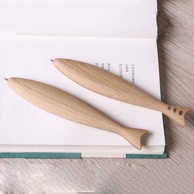 China Environmentally friendly/durable natural wood cheap pen tip pen black wooden pen for sale