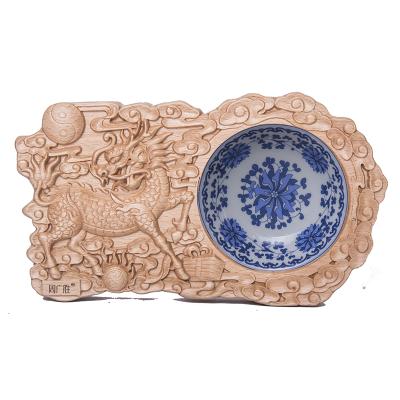 China Best Selling Environmentally Friendly / Durable Decorated With Vintage Wooden Ashtray Keepsake Ashtray for sale