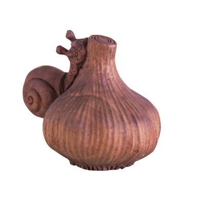 China China China Hand Carving Wooden Garlic For Home Decoration Craft for sale