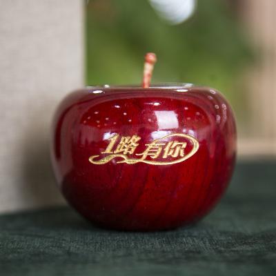 China China Home Decoration DIY Craft Projects Handmade Toy Apple Wood Craft Wooden Products Processing Customization for sale