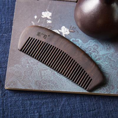 China Hot Selling Comb Comfortable/Durable/Anti-Static Chacate Preto Private Label Hair Salon Art Wooden Craft Wood Comb for sale