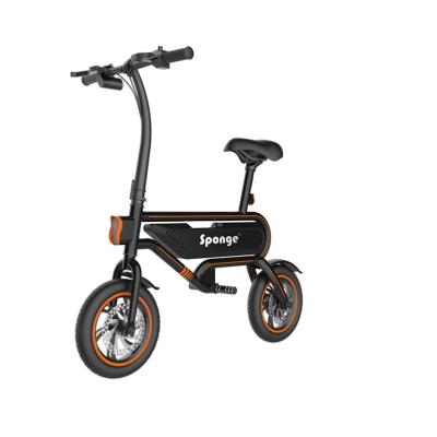 China New Wholesale Electric Foldable Adult Electric Bicycle 12inch E-Bike Scooter Off Road 350W Standard Model for sale