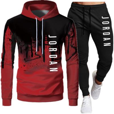 China Fashion Breathable Tracksuit Men's Sportsuit Men's Hoodies Sweatshirts Sportswear Coat Pant Men's Casual Set for sale