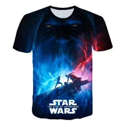 China Anti-Wrinkle Funny T-shirt 3D Printed Star Wars T-shirt Men Summer Big Shorts Sleeve Funny Tees Top Casual Wear Organic Cotton T-shirt for sale