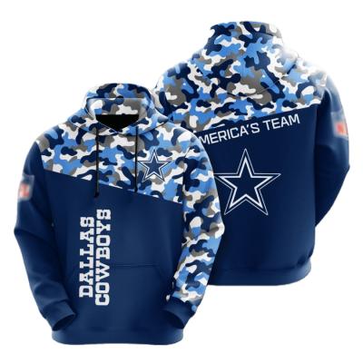 China High Quality NFL 32 Teams Anti-Wrinkle 2021 Hot Sale USA Size Pullover Sweatshirt Heating 3D Printing nfl Hoodie 3d for sale