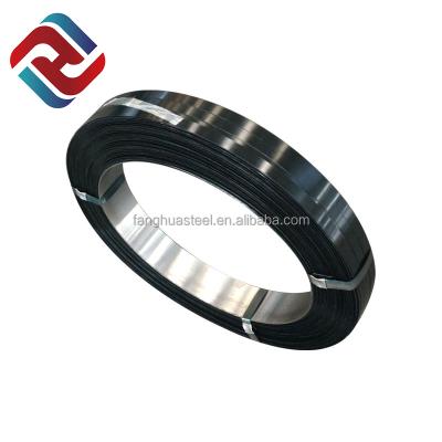 China Shandong Packing Machine Oscillated 32mm Black Painted Steel Strapping for sale