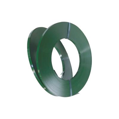 China China Manufacturer Manual Packing Steel Packing Strap Band Green for sale