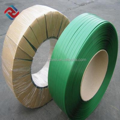 China Eco-friendly Factory Price Green PET Strap Tying Band Strap for sale