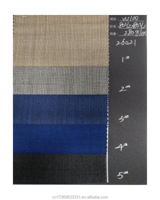 China Water Resistant Quality Garment Fabric 100% Wool Suitable For Suits And Jackets Suits Pants for sale