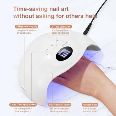 China Gel Nail Curing Portable UV Nail Led Lamp Dryer Gel Curing Kits Light Professional High Quality Nail Led Lamp for sale