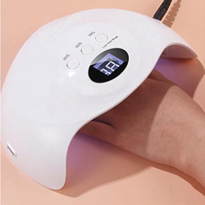 China Gel Nail Curing Professional Portable UV LED Nail Manicure Lamp 48W UV Gel Nail Box With Auto Sensor for sale