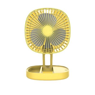 China Small Low Noise Electronic /Collapsible Fan With Low Noise Electronic Battery Usb Rechargeable Fan Rotate Fan for sale