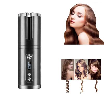 China Electric Hair Curler Rotating USB Rechargeable Hair Curler Rod Electric Hair Curler Rotating Ceramic Wave Interchangeable Rotating Hair Curler for sale