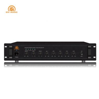 China AC Fuse RH-AUDIO Hot Selling Power Mixer Amplifier With 70V/100V Transformer For PA System for sale