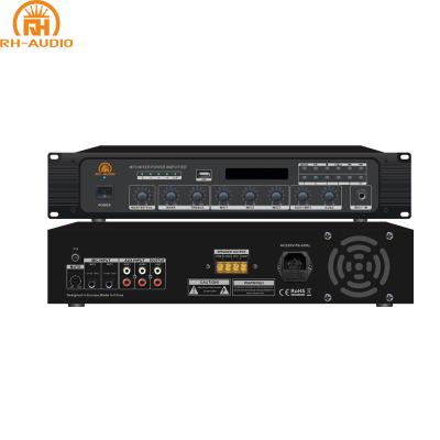 China Metal RH-AUDIO 200 watts amplifier power with MP3 player for voice amplifier system for sale