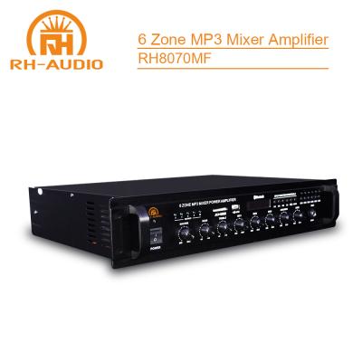 China For Background Music/Address System RH-AUDIO Installation Public Multi Zone Paging and Audio Amplifier with USB FM for Whole Building Project for sale