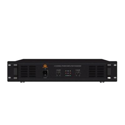 China Short Circuit RH-AUDIO Sound System 2-Channel 100V Voice Line Amplifier For Background Music for sale