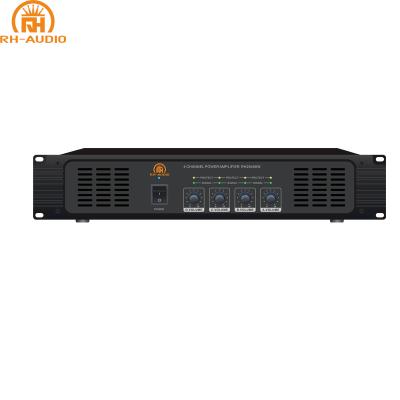 China For Background Music / Paging & Public Address System Facilities RH-AUDIO 4 Channel Amp Power Amplifier With 70V/100V For Factory for sale