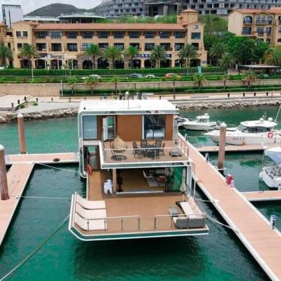 China Houseboat Customized Floating Houseboat Hotel For Entertainment Luxury Yacht for sale