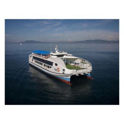 China car & Passenger Tranportation 50M Ro Ro Ship For Car And Passenger Steel Catamaran For Coastal Island Visit FastCat Ferry Vessel for sale