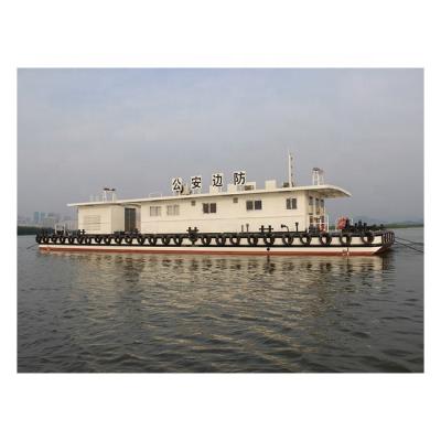 China Mooring 26M Steel Pontoon Boat For Mooring Cheap Small Boat Mooring Pontoon for sale