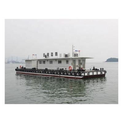 China Mooring 26M Dockside Mooring Boat For Port Pontoon Steel Boat For Mooring Cheap Dockside Barge for sale