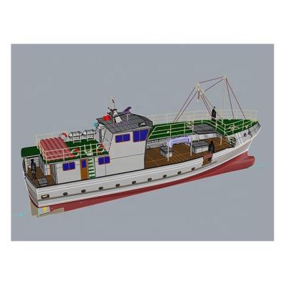 China Aplet Fishing 23M Tuna Longline Fishing Boat Deep Sea Fishing Boat with CCS Certificate Fiberglass Boat for Fishing for sale