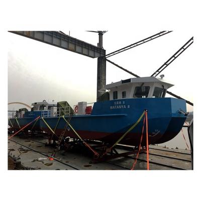 China See Farming 17M Aluminum Work Boat For Aquaculture Aluminum Catamaran With Fish Feed for sale