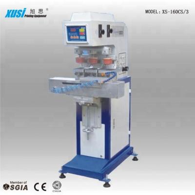 China Automatic Stationery 3 Colors Capsule Pad Printing Machine For Plastic Cap for sale