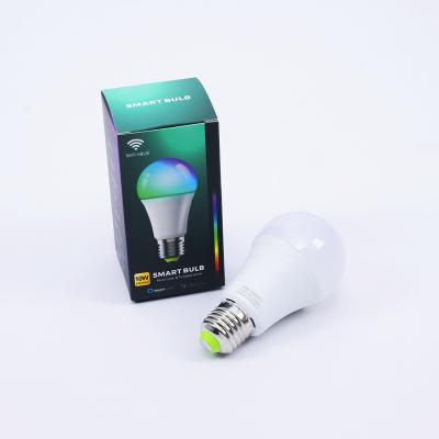 China Residential Smart Home LED Light Bulb AC190-240V E27 10W A19 Smart Light Bulb For Bedroom And Living Room for sale