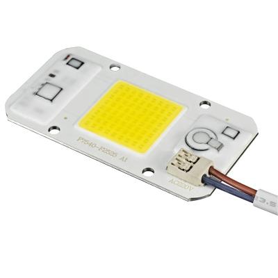 China Outdoor High Beightness LED Solderless Connector 220v Led 50W COB Full Spectrum Factory Grow Light COB Chip for sale