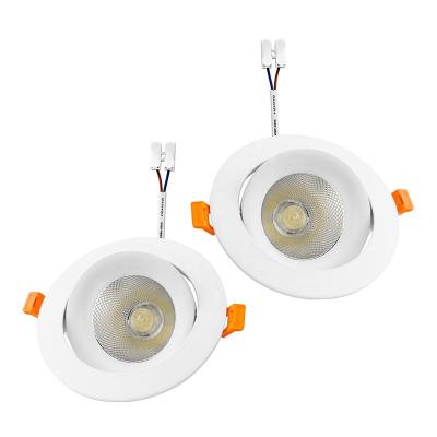 China Modern Rotatable Angle Epistar LED Round Recessed Lamp 20W 12W 7W COB Ceiling Spotlight Led Downlight for sale