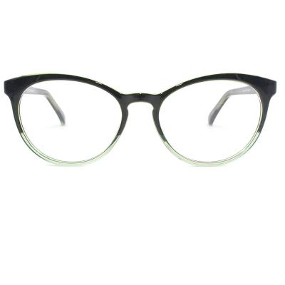 China Cheap New Design Cat Eye Glass Gradient Injection High Quality CP Eyewear Cheap Optical Frames for sale