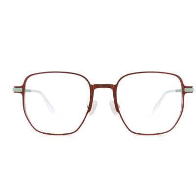 China Latest Fashion Style Spectacle Frame Aluminum Designer Eyeglasses Big Size Glasses for sale