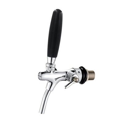 China TWELVETAP Beer Server Adjustable Flow Control Brass Chrome Plated Beer Tap Drink Standard Beer Dispensing Tap for sale