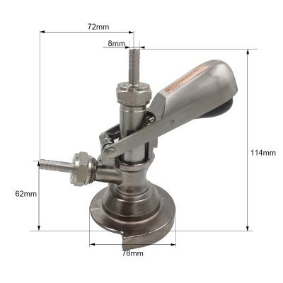 China Beer server TWELVETAP A type keg coupler in dispensing equipment s type keg good quality beer coupler for sale