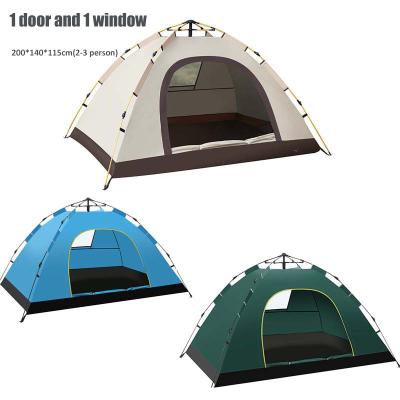 China Portable Outdoor Waterproof 1-2 Person Hiking Portable Beach Folding Automatic Automatic Pop Up Camping Tent for sale