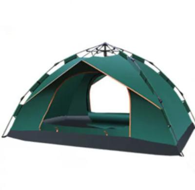 China Diagonal Tying Type Full Automatic Portable Folding Camping Beach Quick Opening Tent for Camping Users, Silver Glue Coated Waterproof Tent for sale