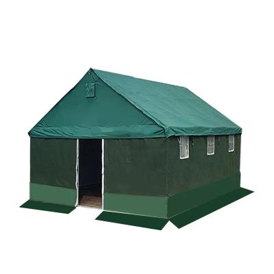 China Heavy Duty Waterpoof China Manufacturer Safety Cotton 10 People Family Ridge Patrol Canvas Reenactment Tent Poly for sale