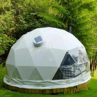 China Waterpoof the cheapest geodesic inflatable 6m outdoor glamping camping dome tent for sale