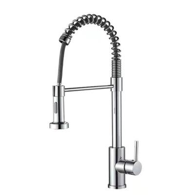 China Pull Out Multifunction Wholesale Torneira American Style Spray Flexible Gourmet Faucet Copper Chrome Sink Faucet Pull Out Spring Kitchen Faucets for sale