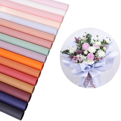 China Beautiful Recyclable Colorful Exquisite Outdoor Kraft Paper DIY Frosted Mist Wrapping Paper for sale